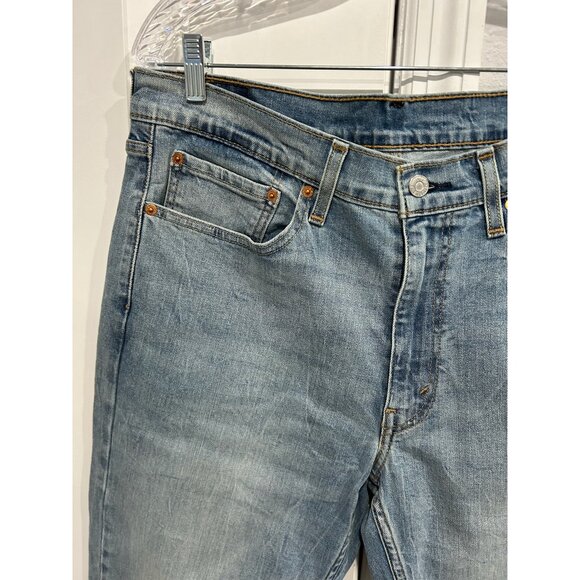 Levis 514 Mens Original Fit Straight Leg Jeans Denim Sz 35x30 - Picture 4 of 8